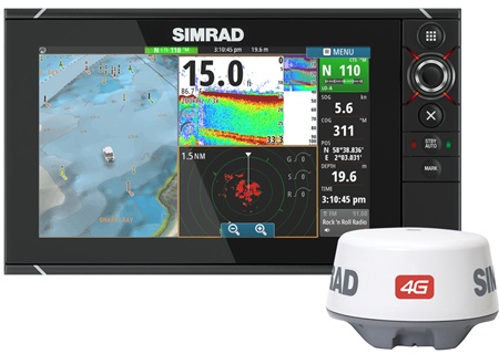 SIMRAD NSS9 evo2 Multi-function display w/4g radar